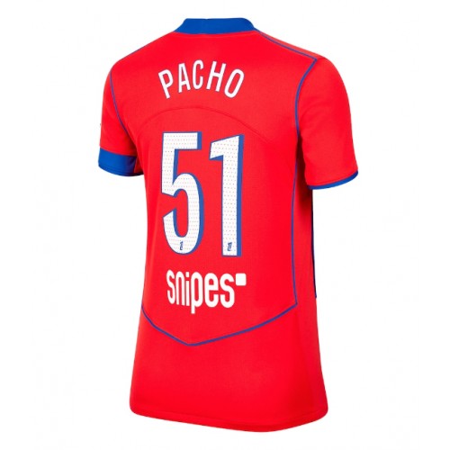 Dámy Fotbalový dres Paris Saint-Germain Willian Pacho #51 2025-26 Třetí Krátký Rukáv